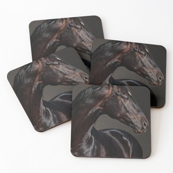 Item preview, Dark Brown Horse Head Portrait Photography designed and sold by KAMOCHI Art.