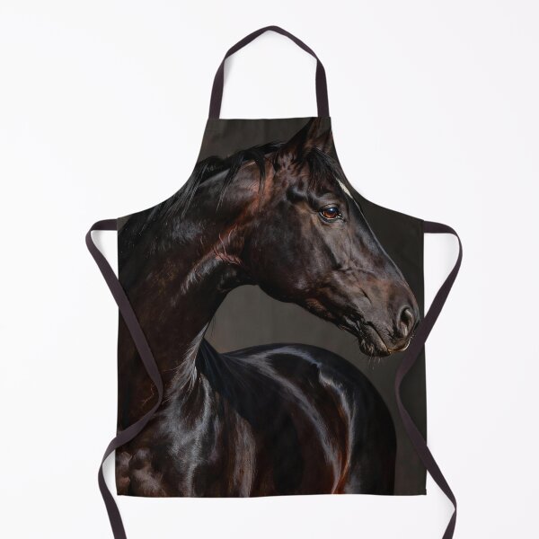 Item preview, Dark Brown Horse Head Portrait Photography designed and sold by KAMOCHI Art.
