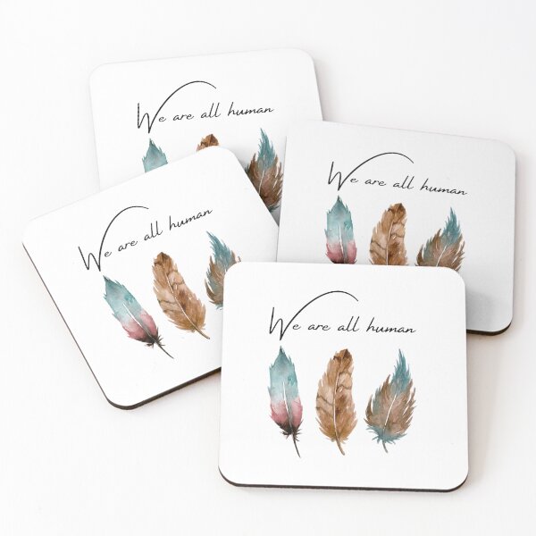 Item preview, We Are All Human Indigenous Feather Pride designed and sold by khdmalakarak.