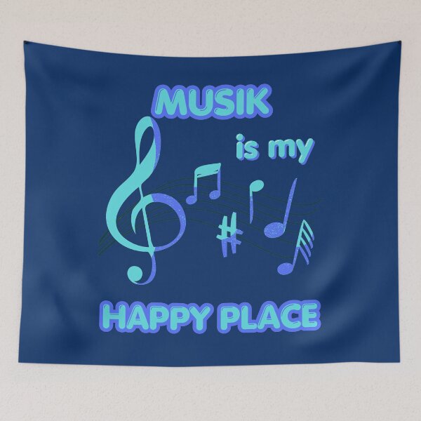 Item preview, Music Is My Happy Place –Art designed and sold by Evelashop.