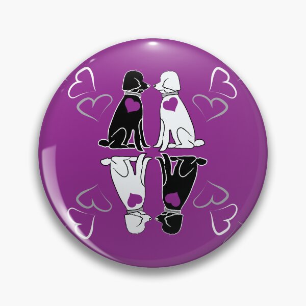 Item preview, Black & White Poodle Love Diamonds on Purple Background designed and sold by Digitalmyth's Designs.