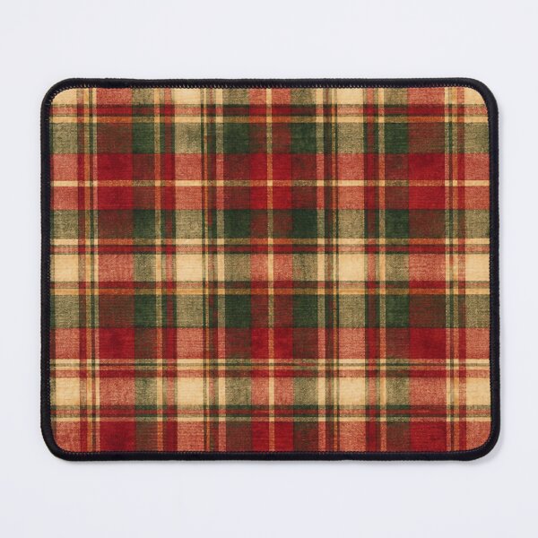 Item preview, Vintage Christmas Tartan Red Green Plaid designed and sold by mycute-stickers.