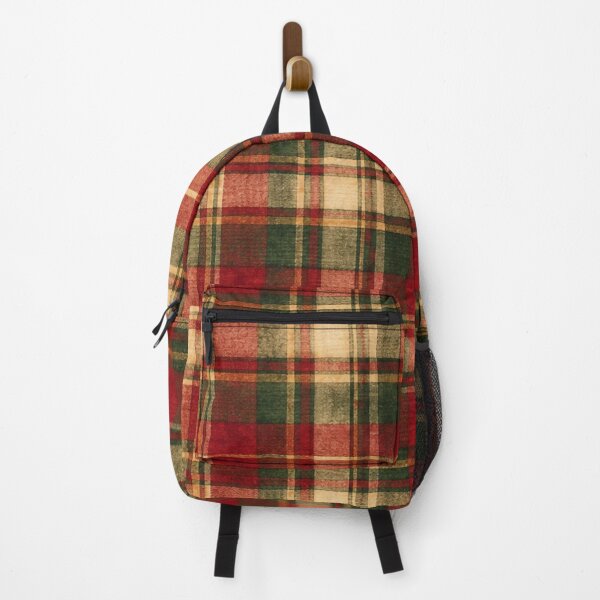 Item preview, Vintage Christmas Tartan Red Green Plaid designed and sold by mycute-stickers.
