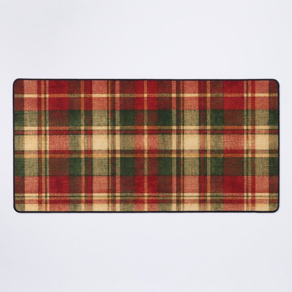 Item preview, Vintage Christmas Tartan Red Green Plaid designed and sold by mycute-stickers.
