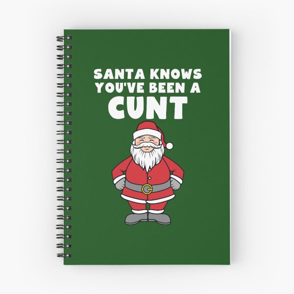 Item preview, Santa Knows You_ve Been A Cunt designed and sold by Tinycraftyalien.