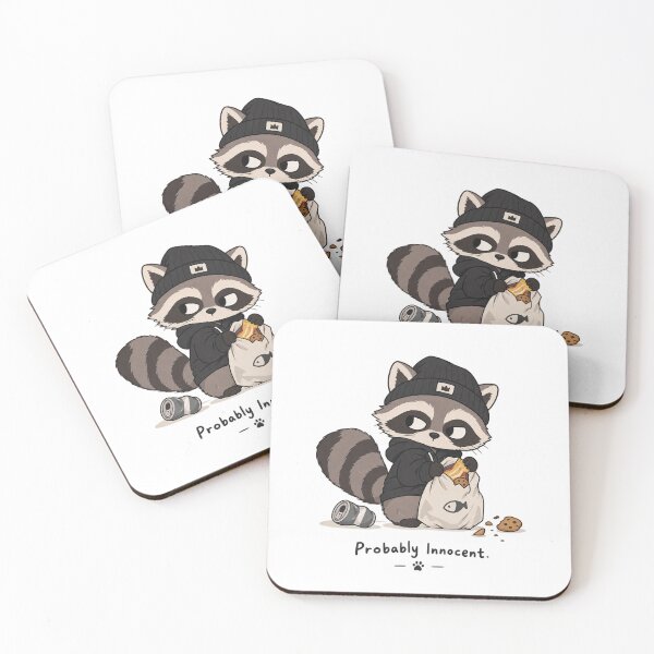Item preview, Probably Innocent Raccoon Thief Illustration designed and sold by Day1-TN.