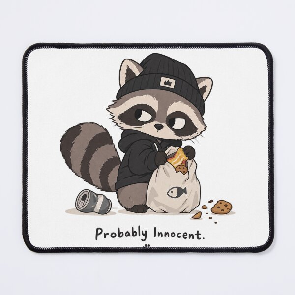 Item preview, Probably Innocent Raccoon Thief Illustration designed and sold by Day1-TN.