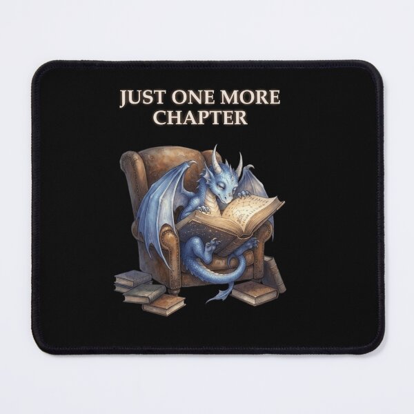 Item preview, Just One More Chapter Cozy Armchair Reading Dragon Design designed and sold by Ostericaimusa.