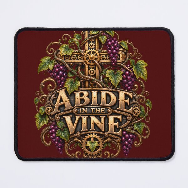 Item preview, Abide in the Vine, Christian Steampunk Style designed and sold by TheBibleStop.