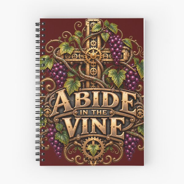 Item preview, Abide in the Vine, Christian Steampunk Style designed and sold by TheBibleStop.