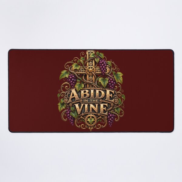 Item preview, Abide in the Vine, Christian Steampunk Style designed and sold by TheBibleStop.