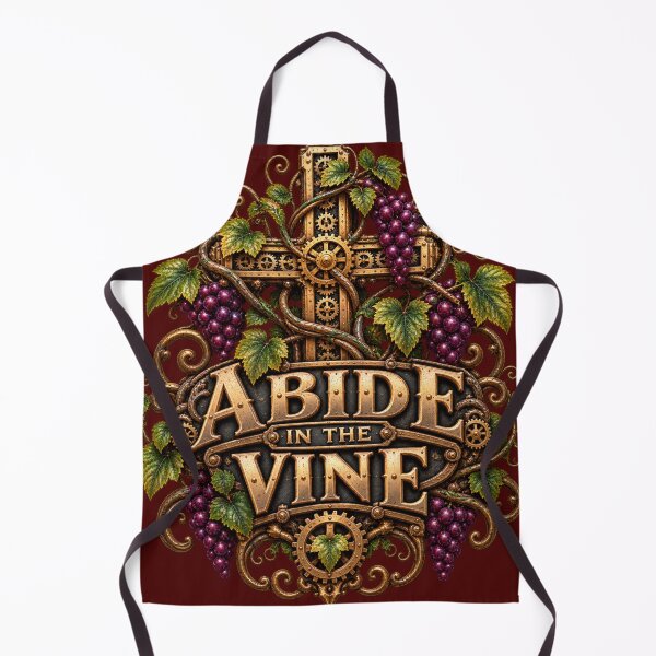 Item preview, Abide in the Vine, Christian Steampunk Style designed and sold by TheBibleStop.