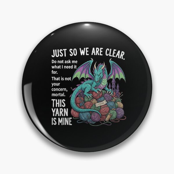 Item preview, This Yarn Is Mine Funny Dragon Knitting And Crochet Humor Design designed and sold by Ostericaimusa.