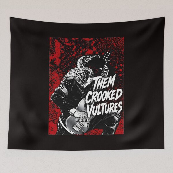 Item preview, Them Crooked Voltures Reptile Bass Guitar Rock Art designed and sold by farris-emel-art.