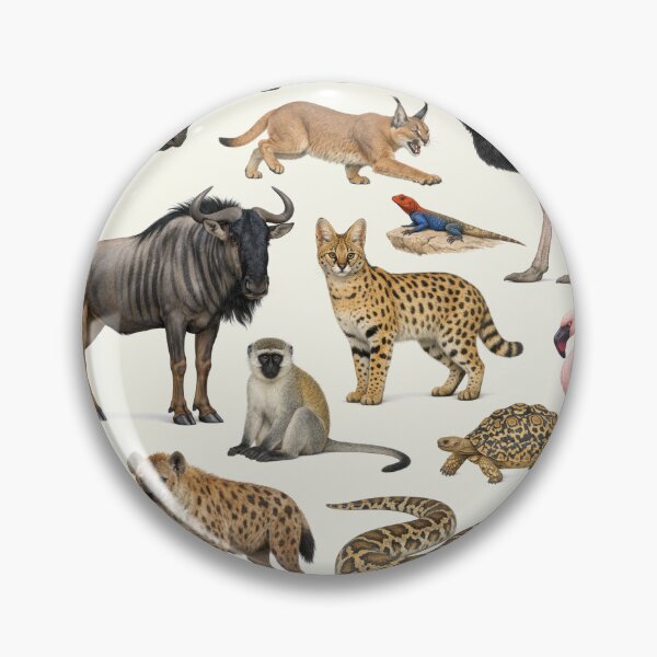 Item preview, Native Animals of Kenya Retro Identification Chart designed and sold by kakarikihill.
