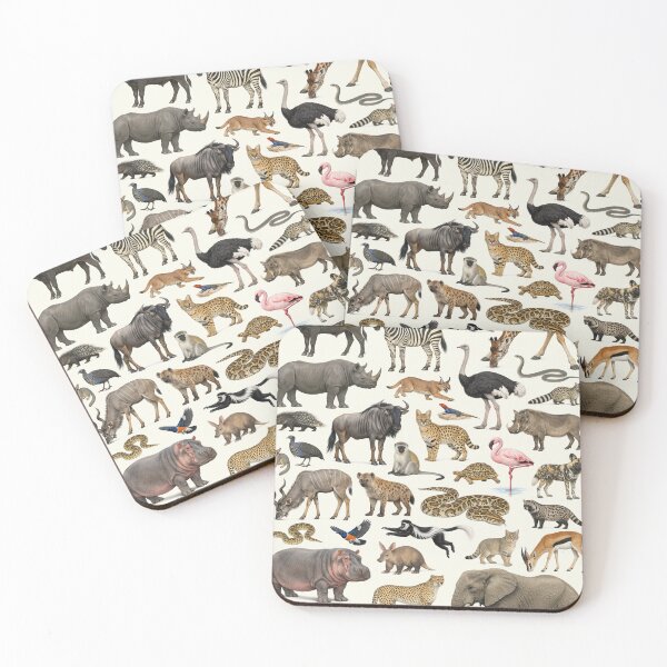 Item preview, Native Animals of Kenya Retro Identification Chart designed and sold by kakarikihill.