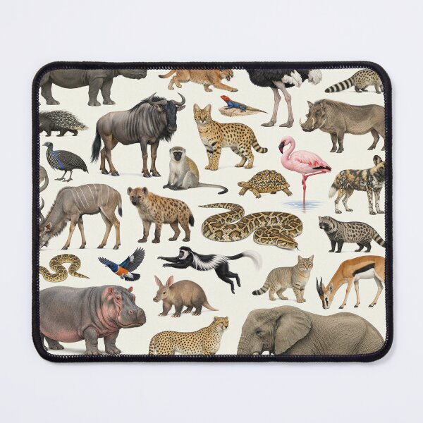 Item preview, Native Animals of Kenya Retro Identification Chart designed and sold by kakarikihill.