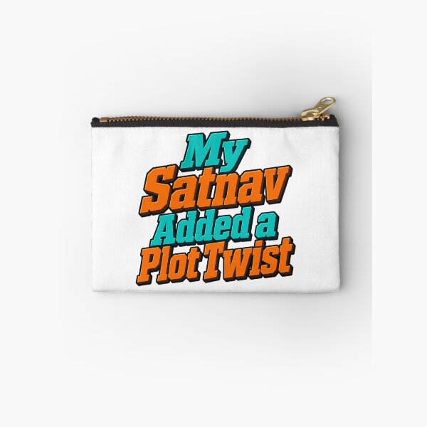 Item preview, Satnav Plot Twist in Teal and Orange Lettering designed and sold by Bikivuno.