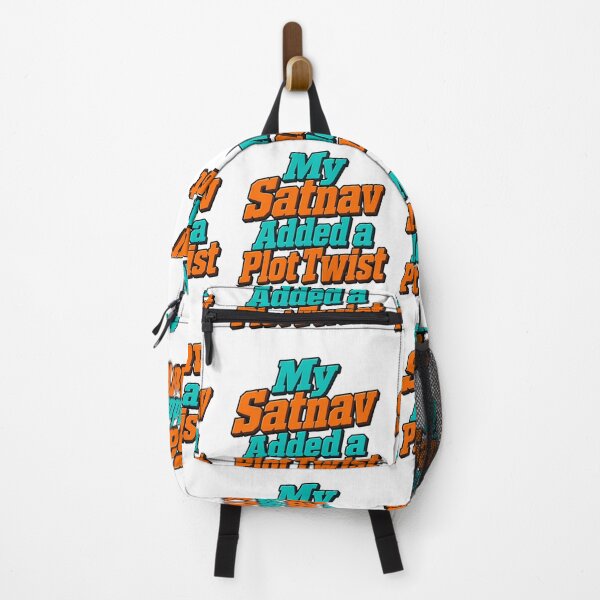 Item preview, Satnav Plot Twist in Teal and Orange Lettering designed and sold by Bikivuno.