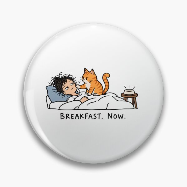 Item preview, Breakfast Now – Funny Orange Cat Wake-Up Call designed and sold by Tlion.