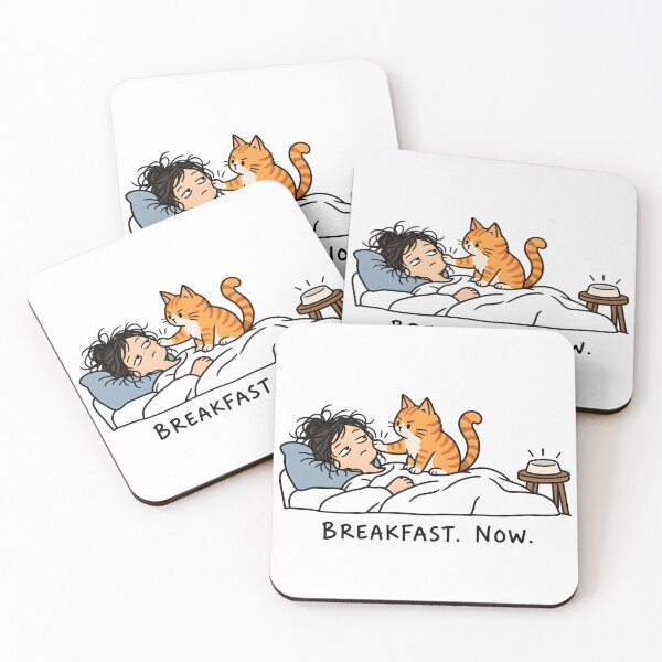 Item preview, Breakfast Now – Funny Orange Cat Wake-Up Call designed and sold by Tlion.
