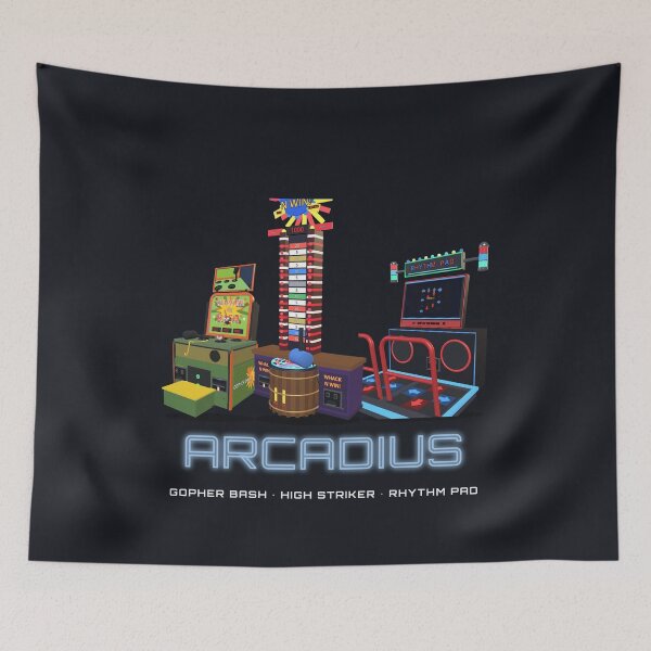 Item preview, Arcadius Lineup - Gopher Bash, High Striker, Rhythm Pad designed and sold by DeviousDev.