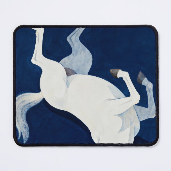 Item preview, White Horse Floating Deep Blue Surreal designed and sold by KAMOCHI Art.