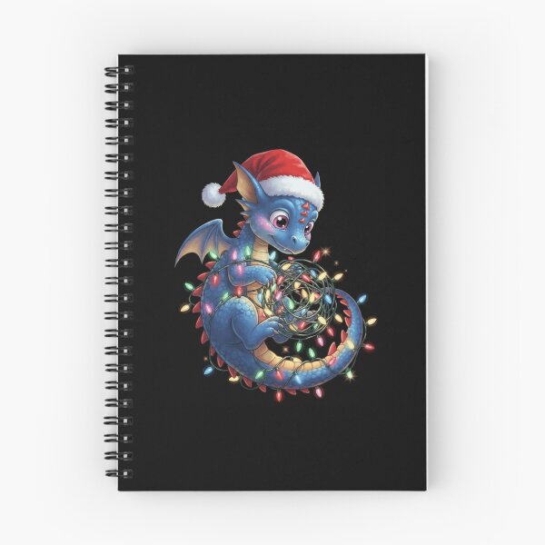 Item preview, Cute Christmas Dragon Wearing Santa Hat And String Lights Holiday Art designed and sold by Ostericaimusa.