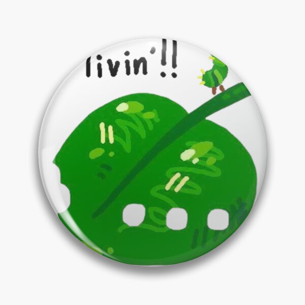 Item preview, Cute Bitten Green Leaf With Caterpillar designed and sold by Wild-Misfits.