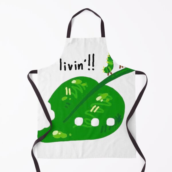 Item preview, Cute Bitten Green Leaf With Caterpillar designed and sold by Wild-Misfits.