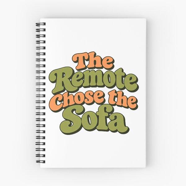 Item preview, Remote Chose the Sofa in Retro Olive Lettering designed and sold by Bikivuno.