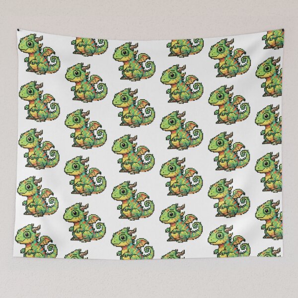 Item preview, Baby Dragon Pixel Art designed and sold by Matilda Pixel.