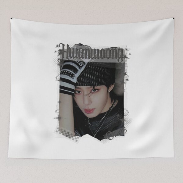 Item preview, ONEUSs Hwanwoong Xion Seoho Leedo Keonhee  K-pop Boy Group Y2k Korean Pop Black and White Collage designed and sold by AJUNICE STUDIO.