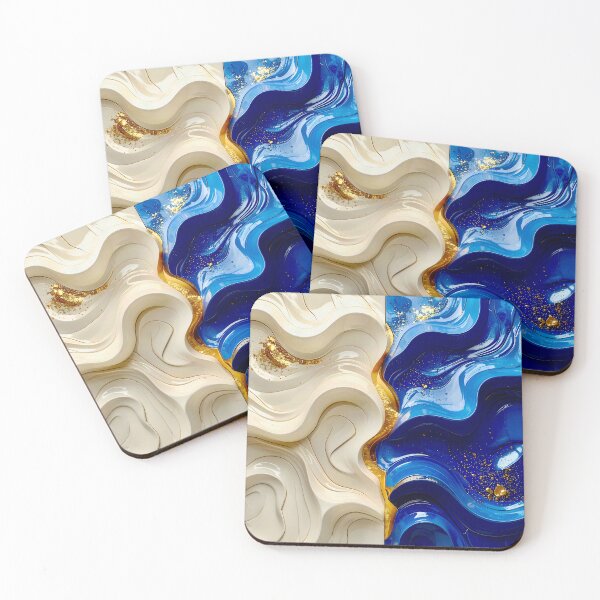 Item preview, Intricate Duality of Royal Navy Velvet and Gold Filigree designed and sold by Vicky Brago-Mitchell®.