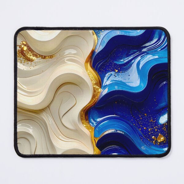 Item preview, Intricate Duality of Royal Navy Velvet and Gold Filigree designed and sold by Vicky Brago-Mitchell®.