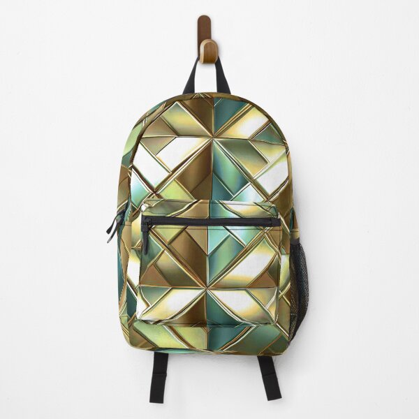 Item preview, Sea Green And Golden-Metallic-Like Colors Pattern designed and sold by DEC02.