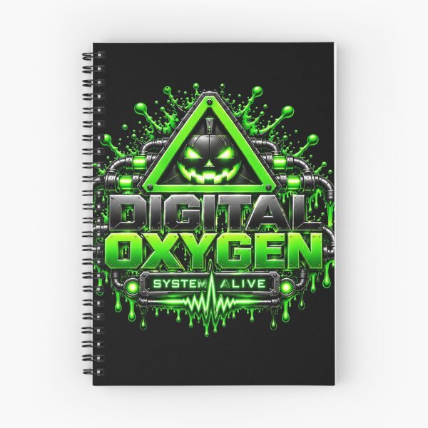 Item preview, Digital Oxygen System Alive Neon Tech Emblem designed and sold by DansCreations42.