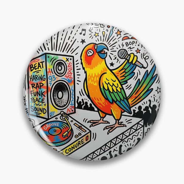 Item preview, Sun Conure Beat Poet designed and sold by PictoVibe.