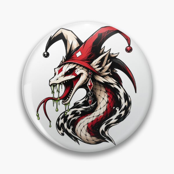 Item preview, Grinning basilisk wearing a jester's cap designed and sold by Jester-Store.