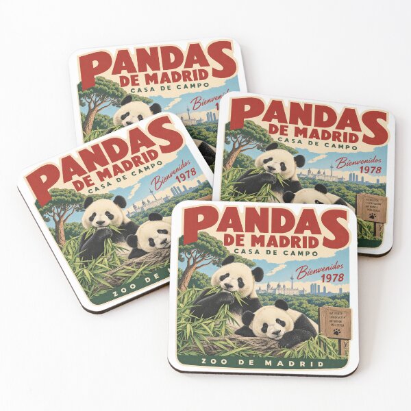 Item preview, Pandas de Madrid 1978 — Casa de Campo Vintage Panda Poster designed and sold by Past in Threads.
