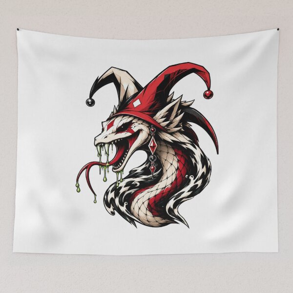 Item preview, Grinning basilisk wearing a jester's cap designed and sold by Jester-Store.
