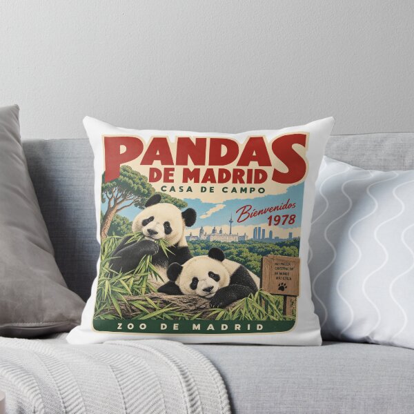 Item preview, Pandas de Madrid 1978 — Casa de Campo Vintage Panda Poster designed and sold by Past in Threads.