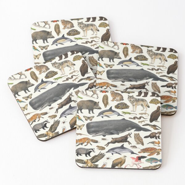 Item preview, Native Animals of Greece Retro Style Identification Chart designed and sold by kakarikihill.