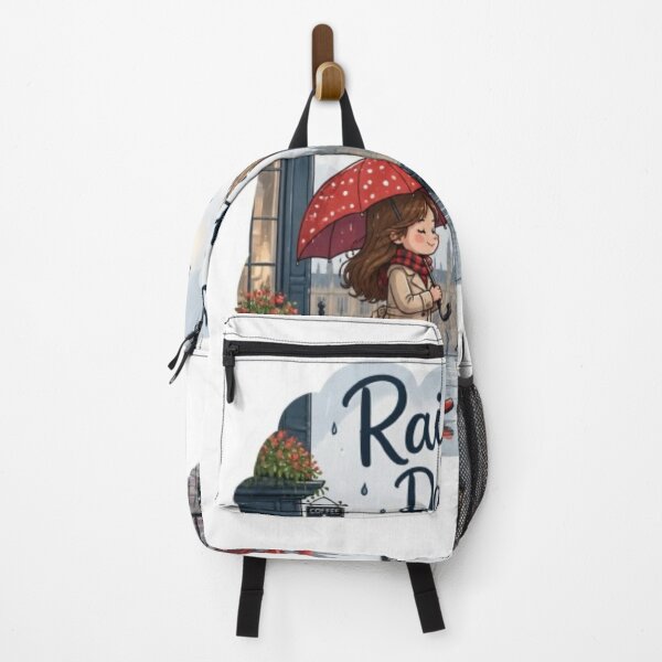 Item preview, Cute London Rainy Days - Girl with Red Umbrella & Big Ben designed and sold by PrintWavePro.