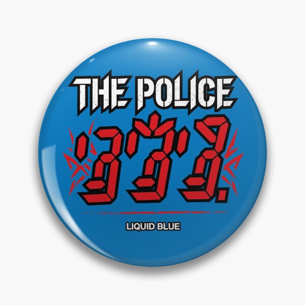 Item preview, The Police 7777 Liquid Blue Design designed and sold by BunkerStore.