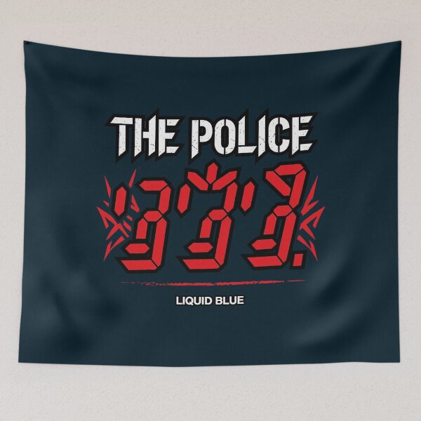 Item preview, The Police 7777 Liquid Blue Design designed and sold by BunkerStore.