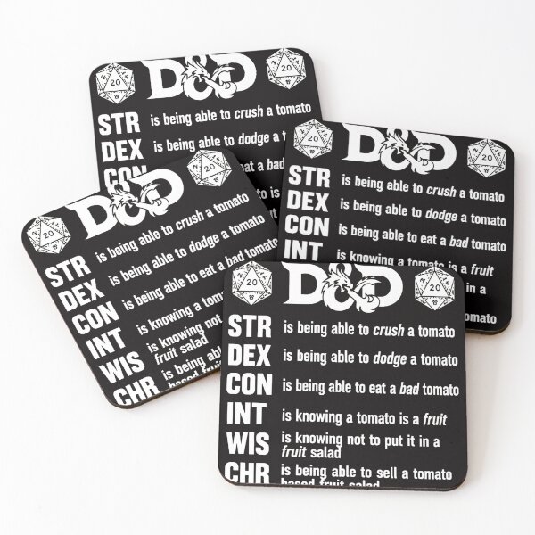 Item preview, D&D Tomato Stats Funny Gamer Humor designed and sold by sil-gen-rove.