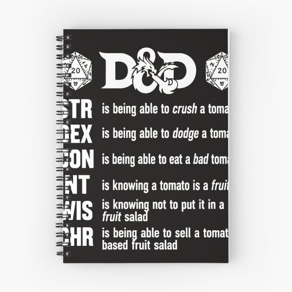 Item preview, D&D Tomato Stats Funny Gamer Humor designed and sold by sil-gen-rove.