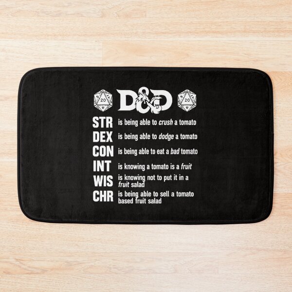 Item preview, D&D Tomato Stats Funny Gamer Humor designed and sold by sil-gen-rove.
