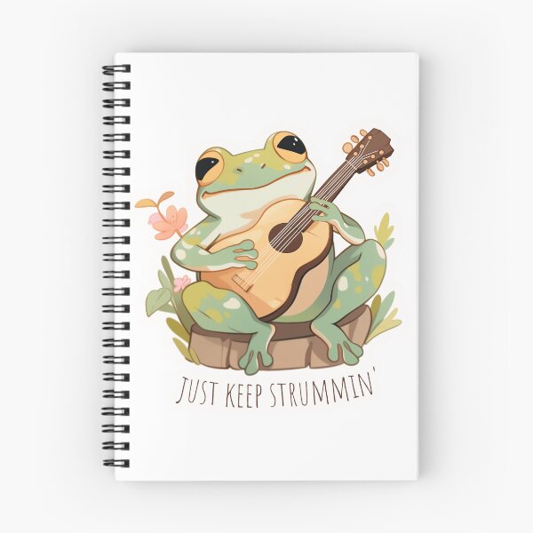 Item preview, Keep Strumming Guitar Frog designed and sold by wyrdings.